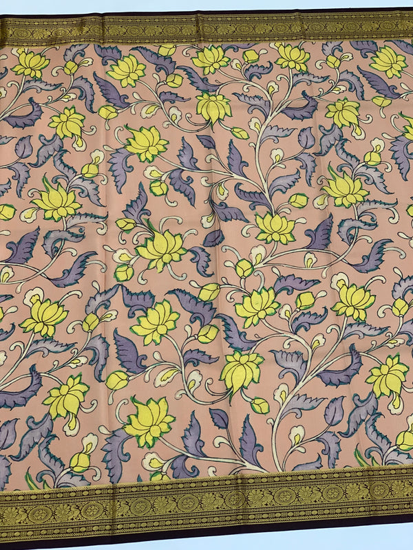 Mysore Silk Saree Dusk-Pink In Colour