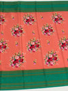 Mysore Silk Saree Peach In Colour
