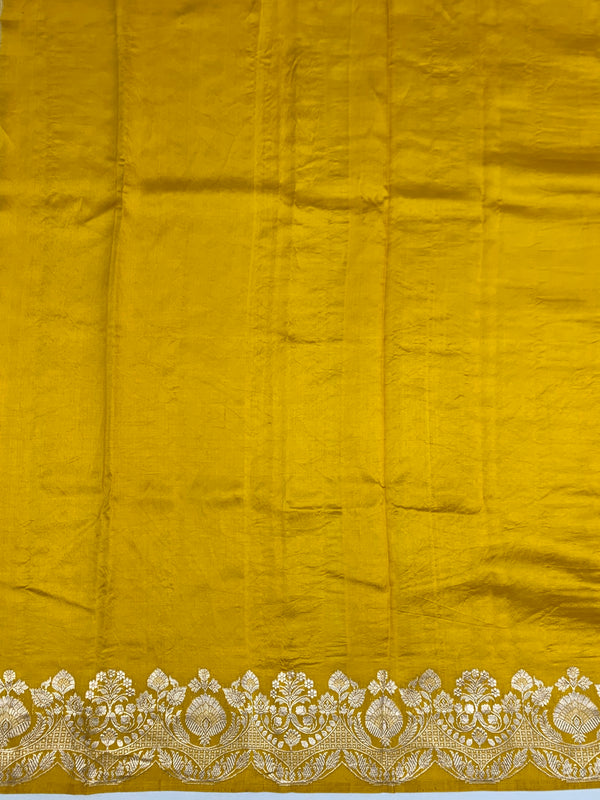 Chanderi Silk Saree Onion-Pink In Colour