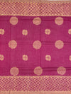 Elegant Pink Digital Floral Printed Kota Cotton Saree