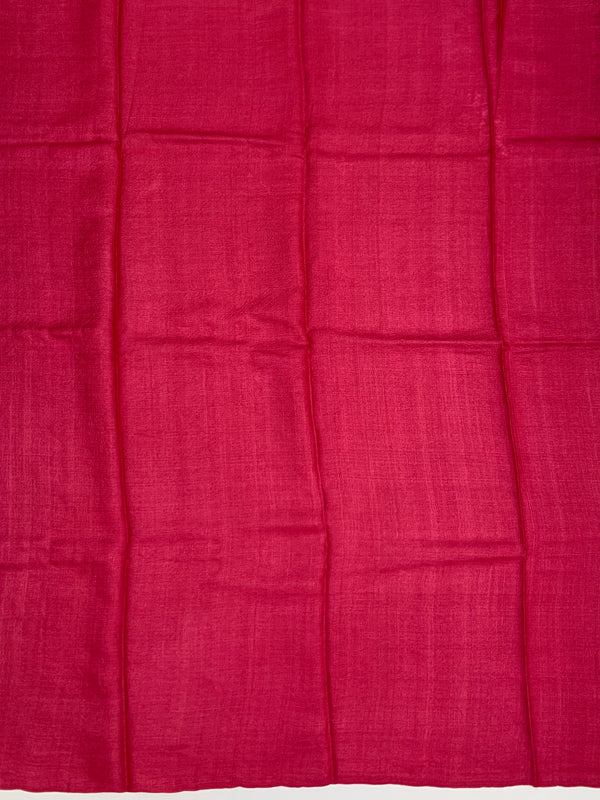 Tussore Printed Saree Pink In Colour