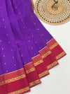 Mysore Silk Saree Violet In Colour