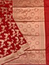 Scarlet Rose Banarasi Saree in Soft Cotton-Silk