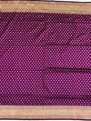 Regal Purple Banarasi Silk Saree with Intricate Gold Zari Buttis