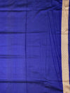 Royal Blue Floral Jaal Banarasi Silk Saree