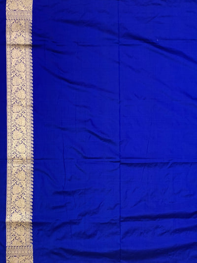 Royal Blue Meenakari Banarasi Silk Saree
