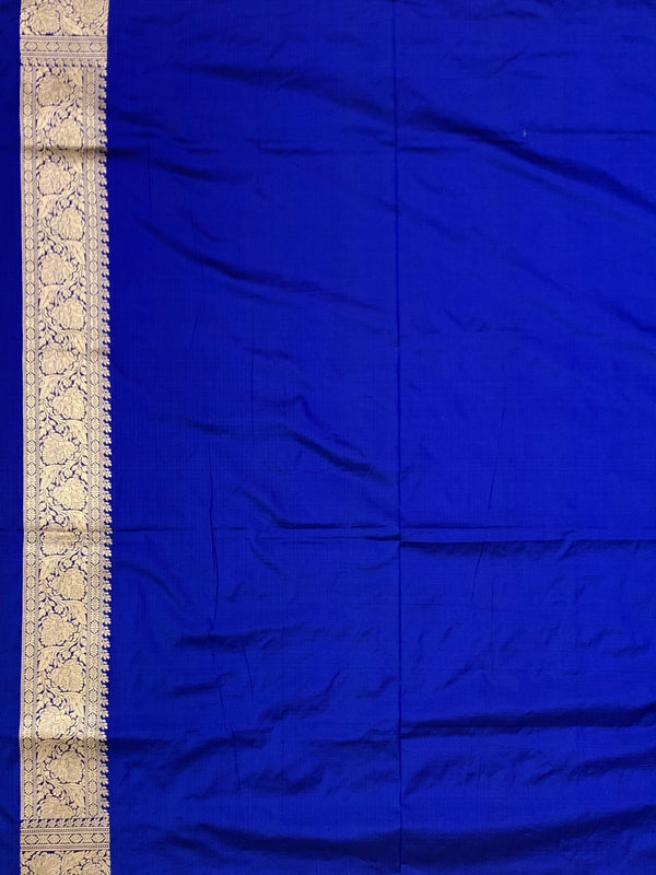 Royal Blue Meenakari Banarasi Silk Saree