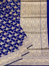 Royal Blue Meenakari Banarasi Silk Saree