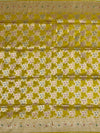 Radiant Mustard Yellow Banarasi Silk Saree with Intricate Gold Zari & Meenakari Floral Jaal