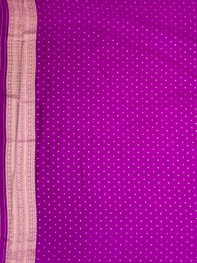 Regal Lavender Gold Zari Brocade Banarasi Silk Saree