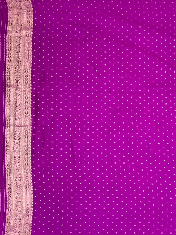 Regal Lavender Gold Zari Brocade Banarasi Silk Saree