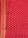 Regal Peach Banarasi Silk Saree with Heavy Gold Zari Brocade