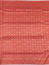 Regal Peach Banarasi Silk Saree with Heavy Gold Zari Brocade