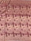 Exquisite Dusty Pink Banarasi Silk Saree with Mosaic Patchwork & Gold Zari