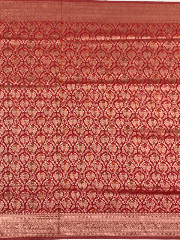 The Masterpiece: Maroon Banarasi Silk Saree