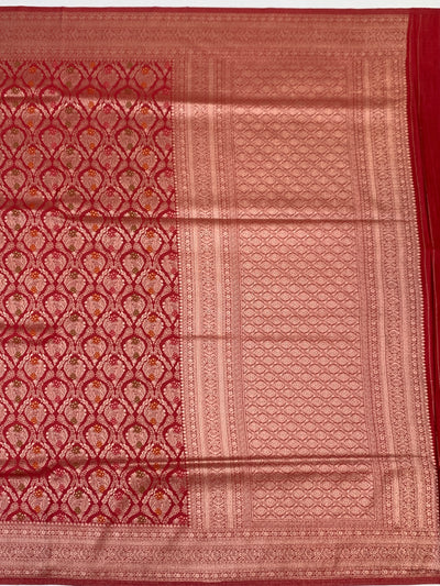 The Masterpiece: Maroon Banarasi Silk Saree