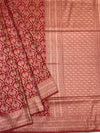 The Masterpiece: Maroon Banarasi Silk Saree