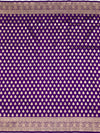Purple Banarasi Saree with Gold Zari Butis