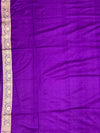 Purple Banarasi Saree with Gold Zari Butis