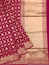 Regal Rani Pink Banarasi Saree with Gold Zari