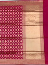 Regal Rani Pink Banarasi Saree with Gold Zari