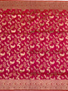 Exquisite Rani Pink Handloom Banarasi Silk Saree