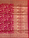 Exquisite Rani Pink Handloom Banarasi Silk Saree