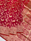 Exquisite Rani Pink Handloom Banarasi Silk Saree