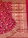Exquisite Rani Pink Handloom Banarasi Silk Saree