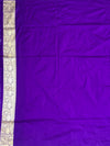Exquisite Purple Banarasi Katan Silk Shikargah Saree