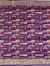 Exquisite Purple Banarasi Katan Silk Shikargah Saree