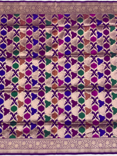 Royal Purple Meenakari Banarasi Saree