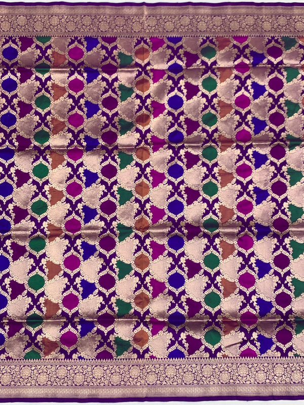 Royal Purple Meenakari Banarasi Saree