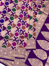 Royal Purple Meenakari Banarasi Saree