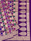 Royal Purple Meenakari Banarasi Saree