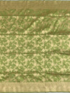 Pistachio Green Flora Banarasi Saree