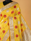 Mashru Silk Saree Yellow In Colour