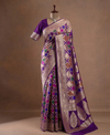 Royal Purple Meenakari Banarasi Saree
