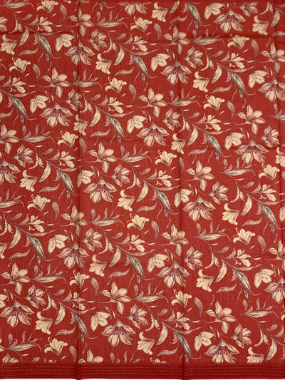 Bhagalpuri Tussore Silk Saree Red In Colour