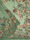 Bhagalpuri Tussore Silk Saree Pastel-Green In Colour
