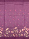 Bhagalpuri Tussore Silk Saree Purple In Colour