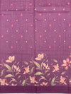 Bhagalpuri Tussore Silk Saree Purple In Colour