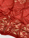 Bhagalpuri Tussore Silk Saree Red In Colour
