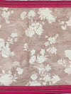 Blush Rose Floral Cotton Kota Saree