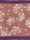 Printed Kota Cotton Saree Rust-Pink In Colour