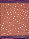 Printed Kota Cotton Saree Rust-Pink In Colour