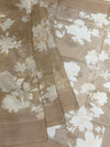 Chiku Floral Printed Kota Doria Saree
