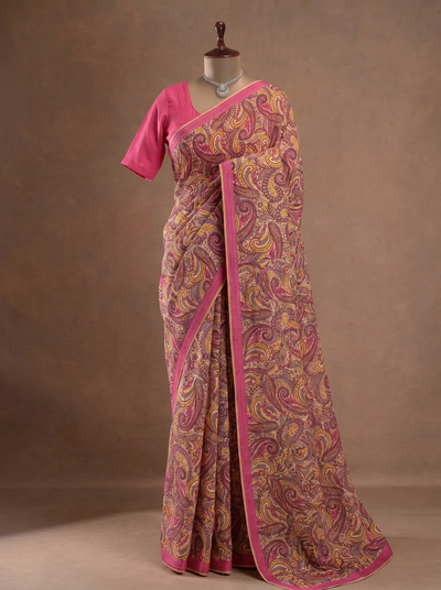 Printed Crepe Saree