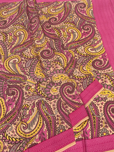 Printed Crepe Saree