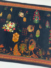 Crepe Floral Printed Saree Black In Colour